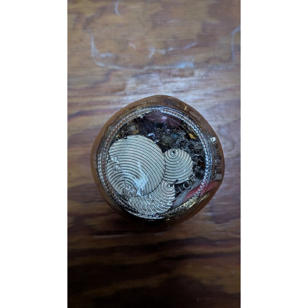 Estate Jewelry Lot Full Ball Mason Jar Vintage Costume Pearl Gold Tone For Parts - Picture 5 of 6